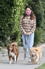 AUBREY PLAZA and Jeff Baena Out with Their Dogs in Los Feliz 10/24/2020
