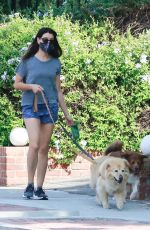 AUBREY PLAZA Out with Her Dogs in Los Angeles 10/17/2020