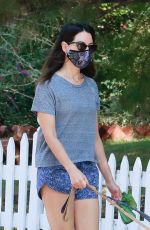 AUBREY PLAZA Out with Her Dogs in Los Angeles 10/17/2020