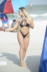 BELLA BUNNIE AMOR in Bikini at a Beach in Miami 10/07/2020
