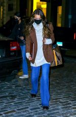 BELLA HADID Arrives at Her Apartment in New York 10/29/2020