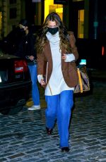 BELLA HADID Arrives at Her Apartment in New York 10/29/2020