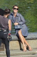 BELLA HADID at a Photoshoot in Central Park in New York 10/17/2020