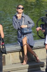 BELLA HADID at a Photoshoot in Central Park in New York 10/17/2020