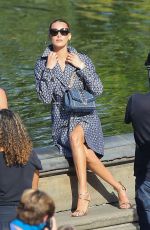 BELLA HADID at a Photoshoot in Central Park in New York 10/17/2020