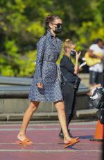 BELLA HADID at a Photoshoot in Central Park in New York 10/17/2020