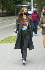 BELLA HADID Has Lunch in Washington Square Park in New York 10/19/2020