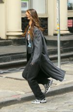 BELLA HADID Has Lunch in Washington Square Park in New York 10/19/2020