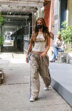 BELLA HADID Leaves a Hair Salon in New York 10/06/2020