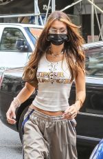 BELLA HADID Leaves a Hair Salon in New York 10/06/2020