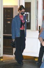 BELLA HADID Leaves Her Apartment in New York 10/21/2020