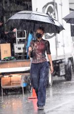 BELLA HADID on the Set of a Michael Kors Photoshoot in New York 10/17/2020