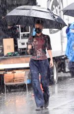 BELLA HADID on the Set of a Michael Kors Photoshoot in New York 10/17/2020