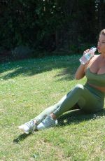 BIANCA GASCOIGNE Workout at a Park in London 10/01/2020