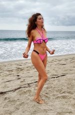 BLANCA BLANCO in a Pink Bikini at a Beach in Malibu 10/25/2020