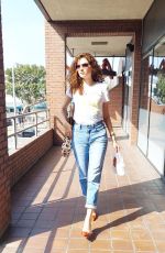 BLANCA BLANCO in Denim at Chin Chin in Los Angeles 10/10/2020