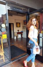 BLANCA BLANCO in Denim at Chin Chin in Los Angeles 10/10/2020