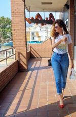 BLANCA BLANCO in Denim at Chin Chin in Los Angeles 10/10/2020