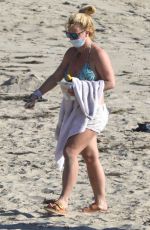 BRITNEY SPEARS in Bikini at a Beach in Malibu 10/15/20
