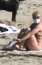 BRITNEY SPEARS in Bikini at a Beach in Malibu 10/15/20