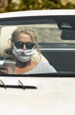 BROTNEY SPEARS Out Driving in Calabasas 09/08/2020