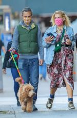 BUSY PHILIPPS and Marc Silverstein Out with Their Dog in New York 10/18/2020