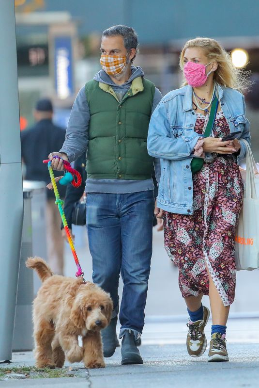 BUSY PHILIPPS and Marc Silverstein Out with Their Dog in New York 10/18/2020