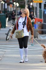 BUSY PHILIPPS Out with Her Dog in New York 10/05/2020