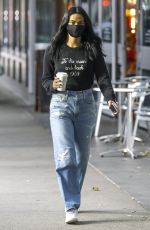 CAMILA MENDES Out for Coffee with Her Dog in Vancouver 10/15/2020