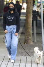 CAMILA MENDES Out for Coffee with Her Dog in Vancouver 10/15/2020