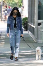 CAMILA MENDES Out with Her Dog in Vancouver 10/02/2020