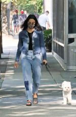 CAMILA MENDES Out with Her Dog in Vancouver 10/02/2020