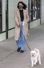 CAMILA MENDES Out with Her Dog in Vancouver 10/27/2020