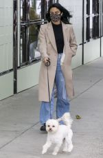 CAMILA MENDES Out with Her Dog in Vancouver 10/27/2020