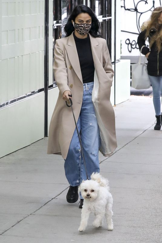 CAMILA MENDES Out with Her Dog in Vancouver 10/27/2020