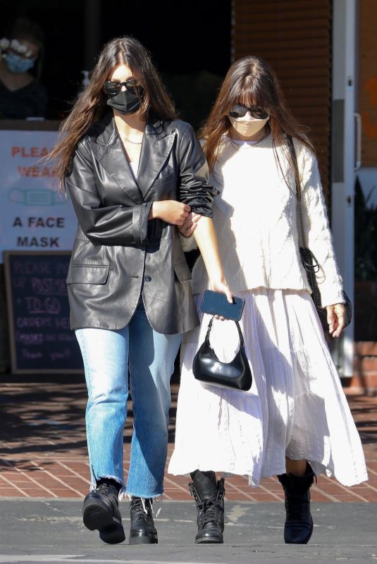 CAMILA MORRONE Out for Lunch with Her Mother in West Hollywood 10/28/2020