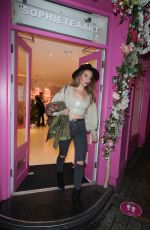 CANDICE BROWN at Private View of Sophie Tea Art in London 10/28/2020