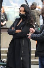 CANDICE PATTON and VICTORIA PARK on the Set of The Flash, Season 7 in Vancouver 10/14/2020
