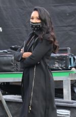 CANDICE PATTON and VICTORIA PARK on the Set of The Flash, Season 7 in Vancouver 10/14/2020