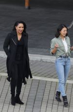 CANDICE PATTON and VICTORIA PARK on the Set of The Flash, Season 7 in Vancouver 10/14/2020