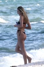 CANDICE SWANEPOEL in Bikini at a Beach in Miami 10/27/2020