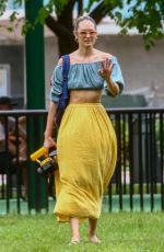 CANDICE SWANEPOEL Out at a Park in Miami Beach 10/25/2020