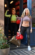 CAPRICE BOURRET and DAVINA TAYLOR Leaves a Boxing Workout Class in London 10/14/2020
