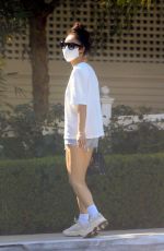 CARA SANTANA in Denim Shorts at San Vicente Bungalows 10/16/2020