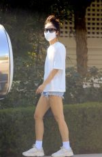 CARA SANTANA in Denim Shorts at San Vicente Bungalows 10/16/2020