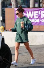 CARA SANTANA Out for Iced Coffee in Los Angeles 10/05/2020