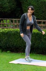 CASEY BATCHELOR at Yoga Workout in London 10/20/2020