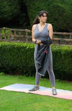 CASEY BATCHELOR at Yoga Workout in London 10/20/2020