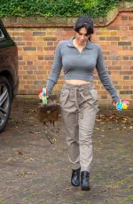 CASEY BATCHELOR Leaves Her House in London 10/13/2020