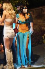 CHANTEL JEFFRIES at a Halloween Party in Los Angeles 10/30/2020